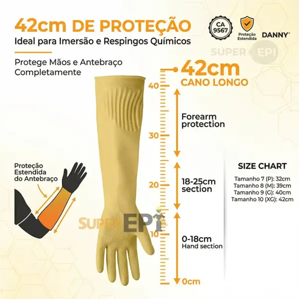 Luva de Segurança Longatex DA-2020 CA 9567 Danny