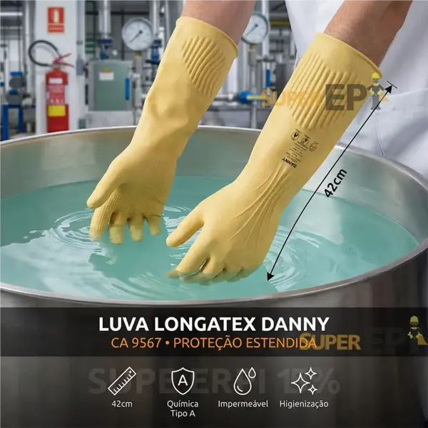 Luva de Segurança Longatex DA-2020 CA 9567 Danny