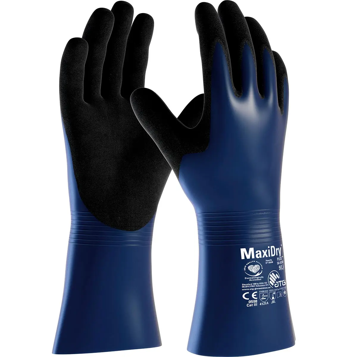 imagem do produto Luva Impermeável Atg MaxiDry Plus - Produtos Químicos  Perigosos Código 75000 CA 50995