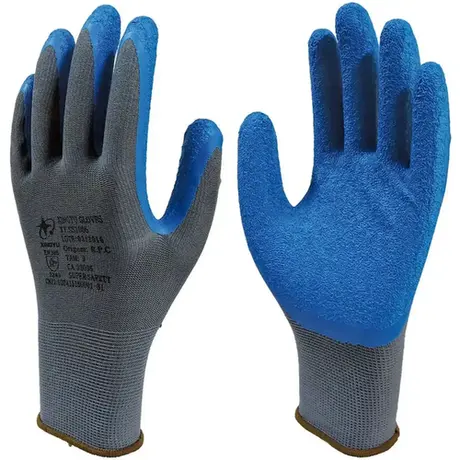 imagem do produto Luva Super Safety SS1005 Látex Corrugado Azul CA 32035