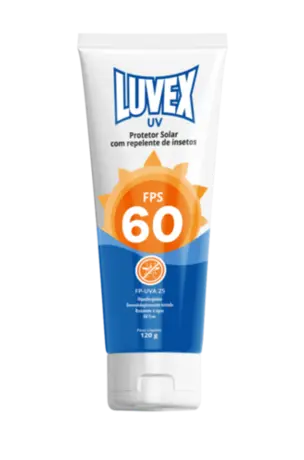 imagem do produto Protetor Solar Com Repelente Luvex FPS 60 Bisnaga 120g