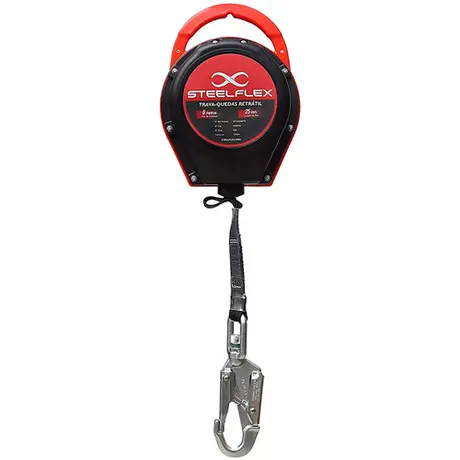 imagem do produto Trava-Quedas Retrátil Steelflex 6 m STF CQTQ0176 – Segurança Total em Altura