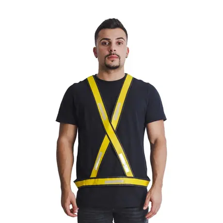 imagem do produto Colete Refletivo tipo X Amarelo c/ Prata Maicol