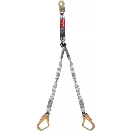 imagem do produto Talabarte em Y Steelflex STF-CQTL0235 – Dupla Proteção para Trabalho em Altura com Absorvedor de Energia
