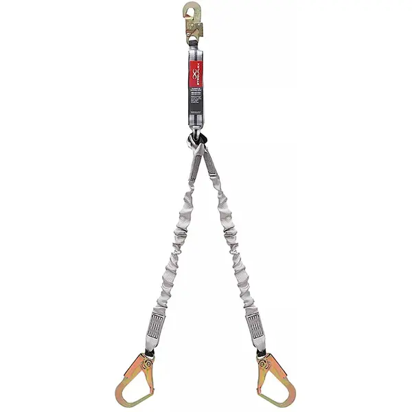 imagem do produto Talabarte em Y Steelflex STF-CQTL0235 – Dupla Proteção para Trabalho em Altura com Absorvedor de Energia