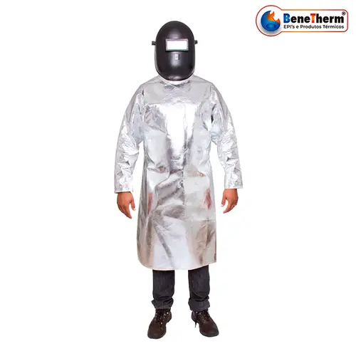 imagem do produto Avental Tipo Barbeiro Aluminizado Com Forro Resistente a chamas e Metal Fundido Barbeiro 007 CA 45070