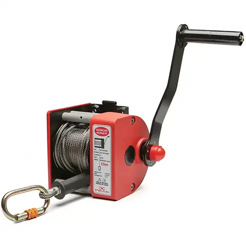 imagem do produto Guincho Manual Steelflex em Cabo de Aço 15 Metros STF GC0481 Para Espaço Confinado