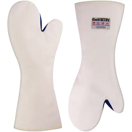 imagem do produto Luva Para Cozinha Profissional Rio Valley Kombat Heat Até 250º Branca 35cm CA 49964