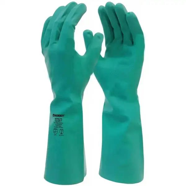 imagem do produto Luva Nitrisilver Danny Verde Nitrílica Com Forro Verniz Silver Antialérgica DA-36400 CA 44058