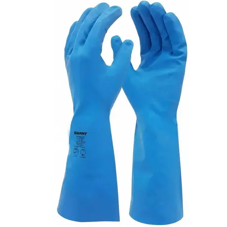 imagem do produto Luva Nitrisilver Danny Azul Nítrilica Com Forro Verniz Silver Antialérgica DA-36400 CA 43861