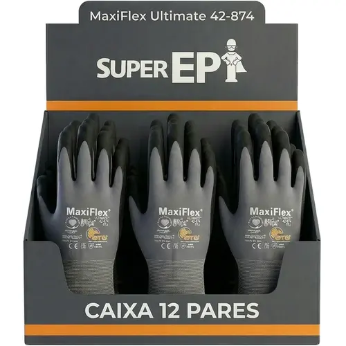 Luva Maxiflex Ultimate Atg 82.100 CA 51000 Caixa Com 12 Pares