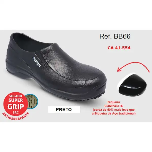 Calçado Profissional Composite BB66 Preto SoftWorks CA 41554