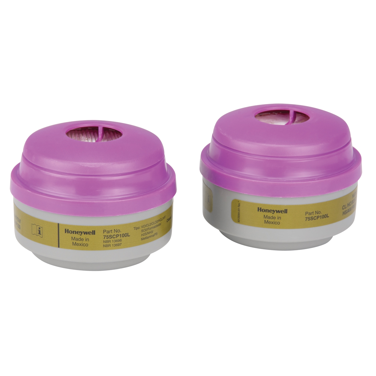 Máscara Honeywell 5500 2 filtro AB3K Combinado Filtro P3P100