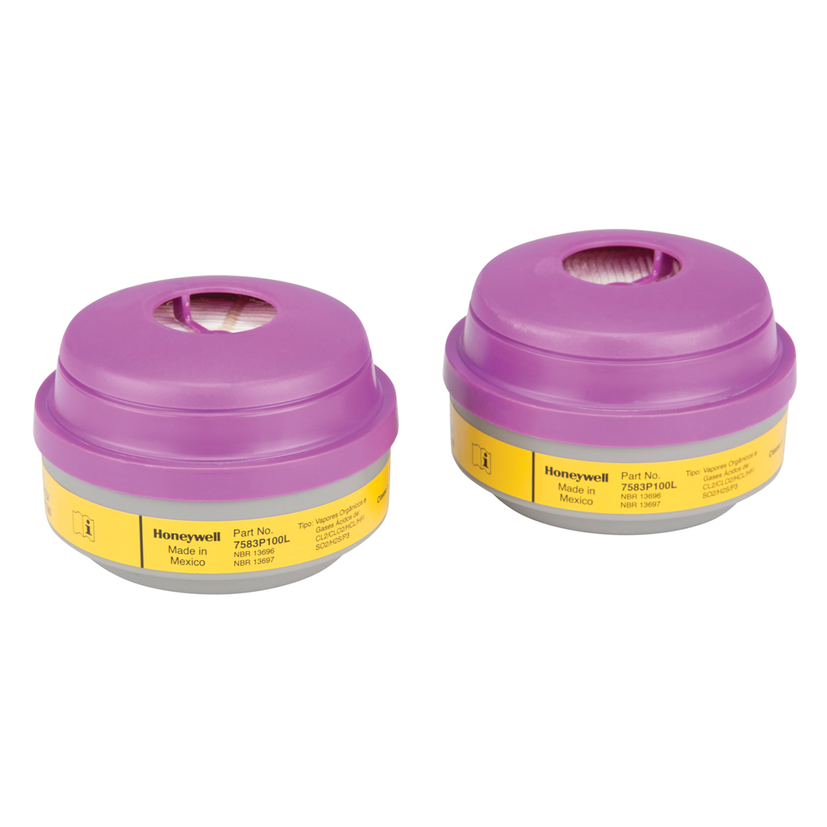 Máscara Honeywell 5500 Com 2 filtros VO GA P3 P100