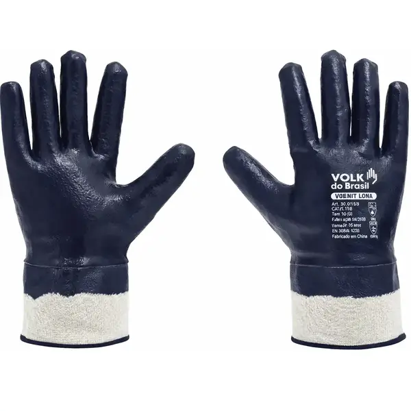 imagem do produto Luva De Proteção VdBNit Volk Nitrílica Total e Punho de Lona 10.66.960.14 CA 25116 imagem do produto Luva De Proteção VdBNit Volk Nitrílica Total e Punho de Lona 10.66.960.14 CA 25116