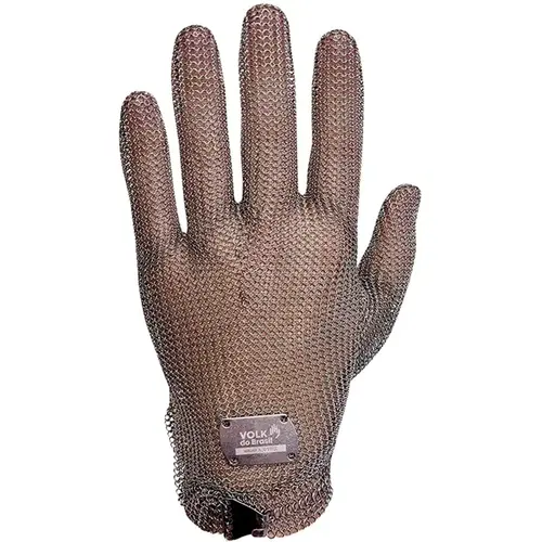 imagem do produto Luva de Malha de Aço Inoxidável Volk Stell Punho Curto Anatômica e Fio Com Maior Diâmetreo 0,55mm CA 26967 imagem do produto Luva de Malha de Aço Inoxidável Volk Stell Punho Curto Anatômica e Fio Com Maior Diâmetreo 0,55mm CA 26967