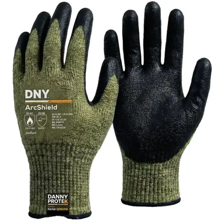 imagem do produto Luva de Segurança Danny DNY_ArcShield Para Risco de Arco Elétrico Risco 2, Anticorte e Térmica Até 500º CA 45499 imagem do produto Luva de Segurança Danny DNY_ArcShield Para Risco de Arco Elétrico Risco 2, Anticorte e Térmica Até 500º CA 45499