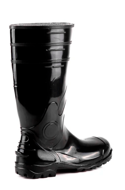 Bota Preta Para Moto Cat Com Ca Bota De Bico Pvc Impermeavel