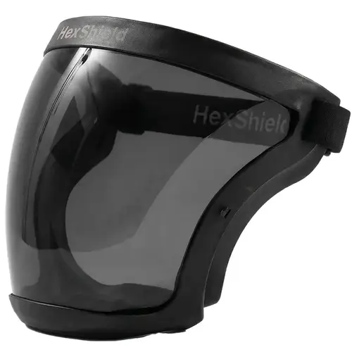 imagem do produto Protetor Facial Anatômico HexPro HexShield Home Chrom Lente Cinza + 10 Filtros KN95 CA 49.438