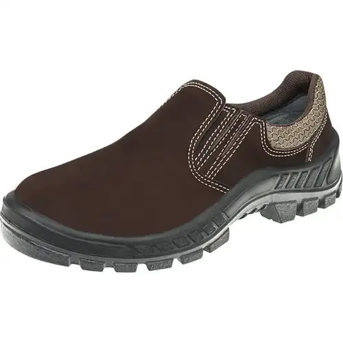 imagem do produto Sapato de Segurança Marluvas 50T19-BP-NUB em Couro Nobuck Marrom Com Bico Pvc CA 44350