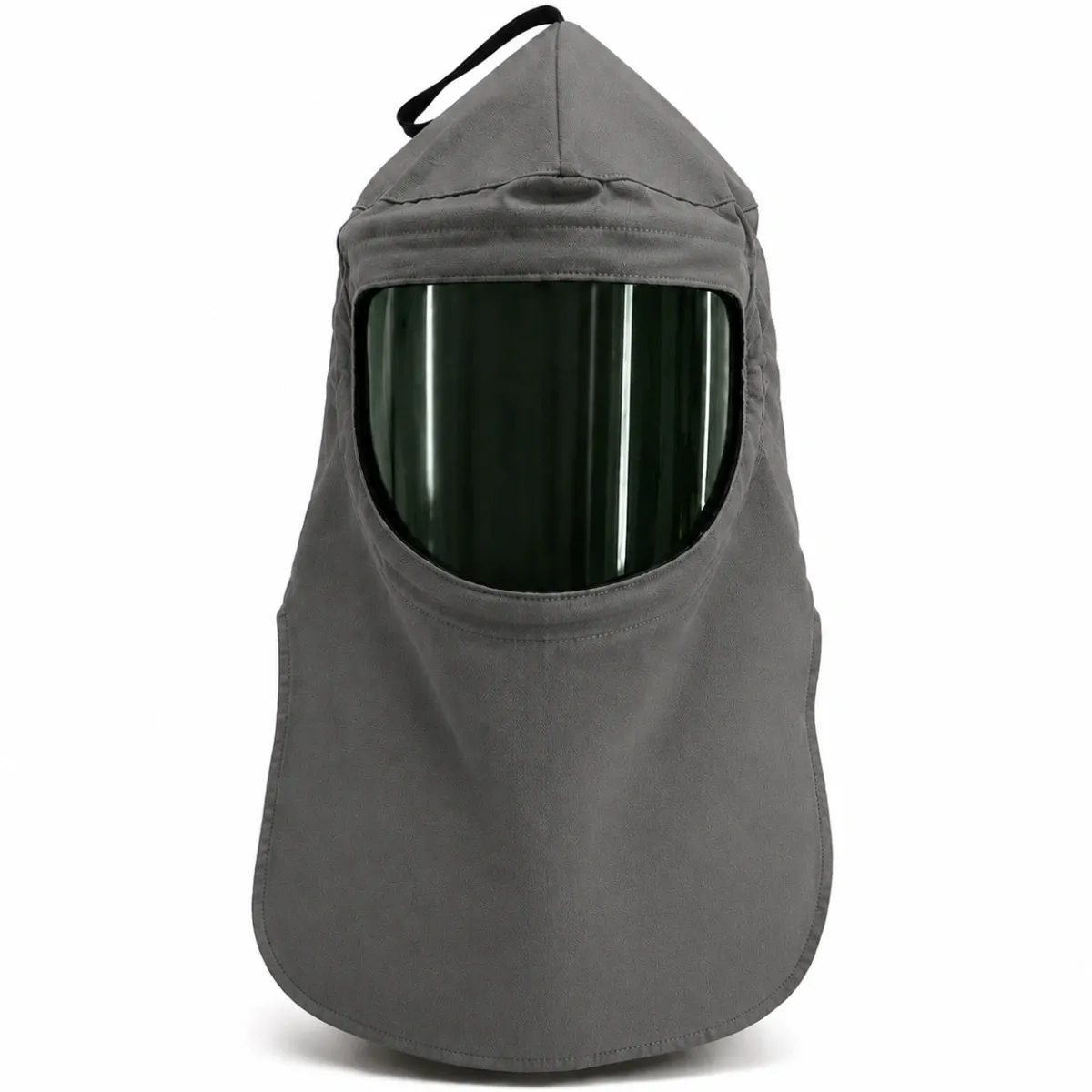 Capuz para Arco Elétrico Leal Tipo Carrasco Risco 4 Cinza com Visor Verde CA 49406