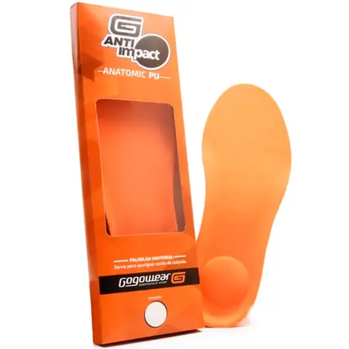imagem do produto Palmilha Anatômica PU Shock Point Gogowear  Gel Conforto, Maciez e Anti-impacto Serve Para Todos os Modelos e Marcas