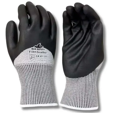imagem do produto Luva de Segurança Com Alta Resistência ao Corte Teste TDM Nível E e Abrasão MCR Safety Excalibur 3/4 Cut 5 CA 41111 imagem do produto Luva de Segurança Com Alta Resistência ao Corte Teste TDM Nível E e Abrasão MCR Safety Excalibur 3/4 Cut 5 CA 41111