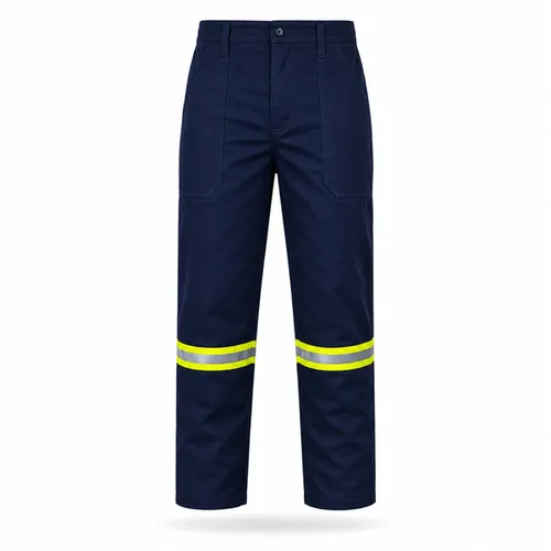 imagem do produto Calça Antichama Guardian Arco Fire Risco 2 Azul Marinho ATPV 11 cal/cm² Refletiva CA 46296 / 49240