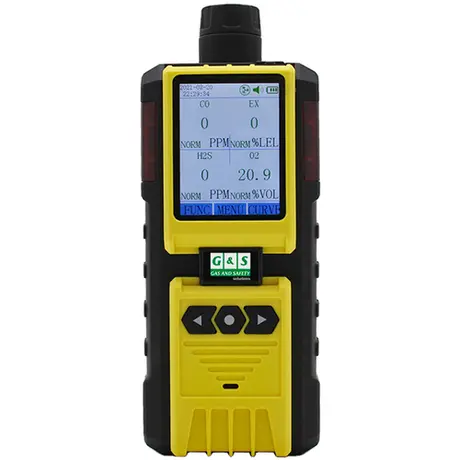 imagem do produto Detector Multigases Gas And Safety Com Bomba De Sucção CO, O2, H2S, EX