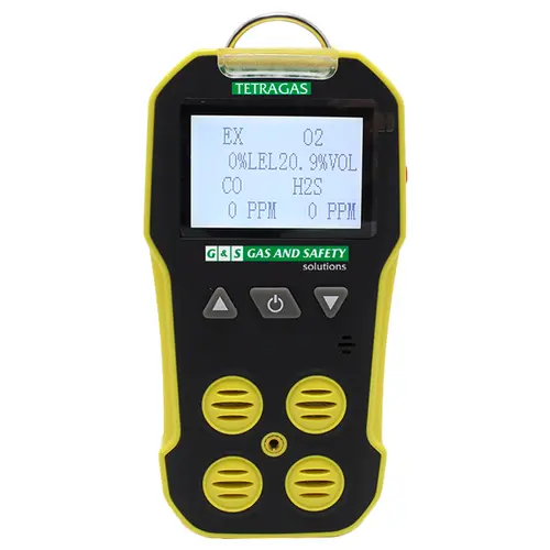 imagem do produto Detector de Gás 4 Gases Portátil Gas and Safety Tetragas O2, LEL, CO, H2S
