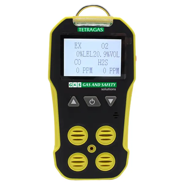 imagem do produto Detector de Gás 4 Gases Portátil Gas and Safety Tetragas O2, LEL, CO, H2S