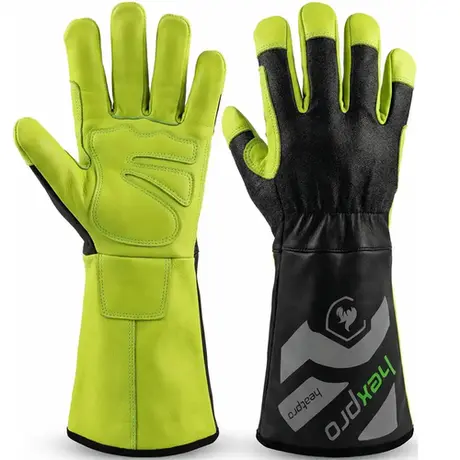 imagem do produto Luva Hexpro HeatPro Para Alta Temperatura Em Couro Especial Proteção Para Todos Tipos de Solda CA 48359