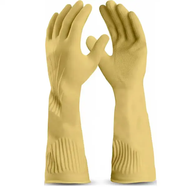 imagem do produto Luva De Látex Ranhurada Next Safety Puraguard Longa Linha Premium Código 12.000 CA -51113