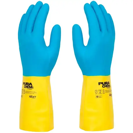 imagem do produto Luva Next Safety Purachem Látex Neoprene 10.700 Ideal Contra Agentes Químicos CA 51173 imagem do produto Luva Next Safety Purachem Látex Neoprene 10.700 Ideal Contra Agentes Químicos CA 51173