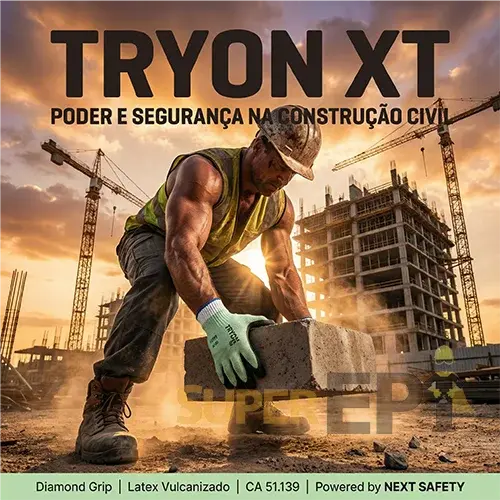 Luva TRYON XT Next Safety CA51139 | Super EPI