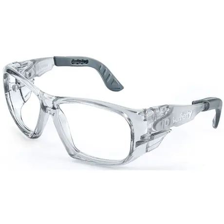 imagem do produto Óculos de Segurança Para Graduação Id Safety Modelo ID 104 TAMANHO 56 Cinza Fumê CA 33594