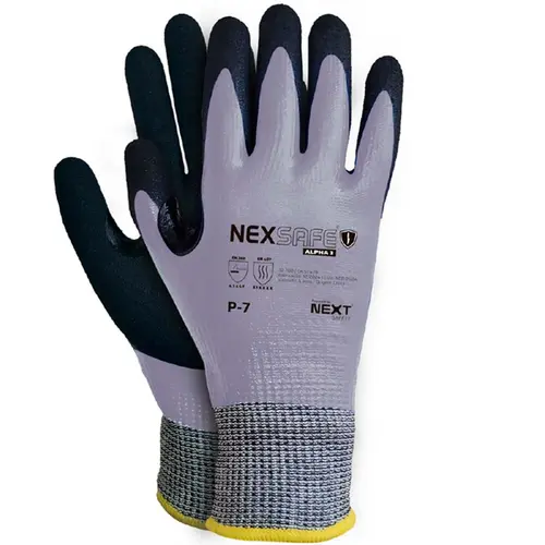 imagem do produto Luva Resistente a Corte Next Safety Modelo 32.700 Nexsafe Alpha 3 Banho Nitrílico Total Nível de corte TDM F, Maior escala do Teste CA 51.479 imagem do produto Luva Resistente a Corte Next Safety Modelo 32.700 Nexsafe Alpha 3 Banho Nitrílico Total Nível de corte TDM F, Maior escala do Teste CA 51.479