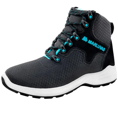imagem do produto Bota Marluvas 72B29-TXT-E-BP-VD Office XT Textil Hidrofugado Preto e Verde Eletricista CA 52121
