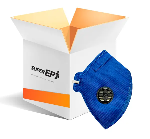 imagem do produto Respirador Camper Pff2 Com Válvula de Exalação Azul CA 38944 (100 Unidades)