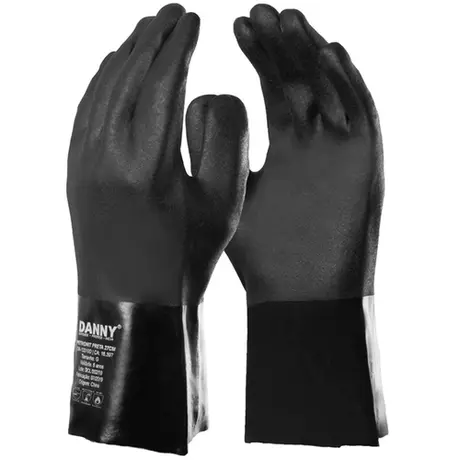 imagem do produto Luva de Pvc Danny Petronit Com Forro Modelo Da-12210D Preta Comprimento 26 CM CA 16397