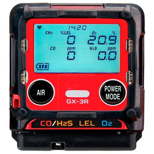 imagem do produto Detector Portátil de Gases RIKEN KEIKI GX-3R-A-CH4 Multigases (EX TIPO A) COM ( CH4-O2-CO-H2S) C/ CERT. INMETRO