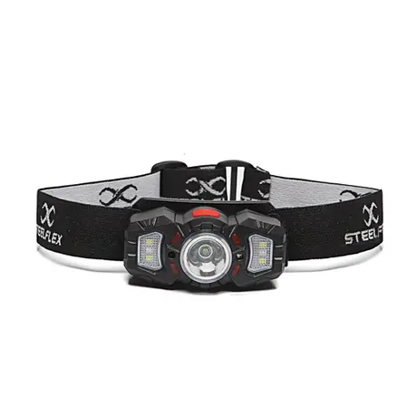imagem do produto Lanterna Para Capacete Steelflex Steellight 1204 STF-CPTA44617 Com 2 Leds Branco e Vermelho e