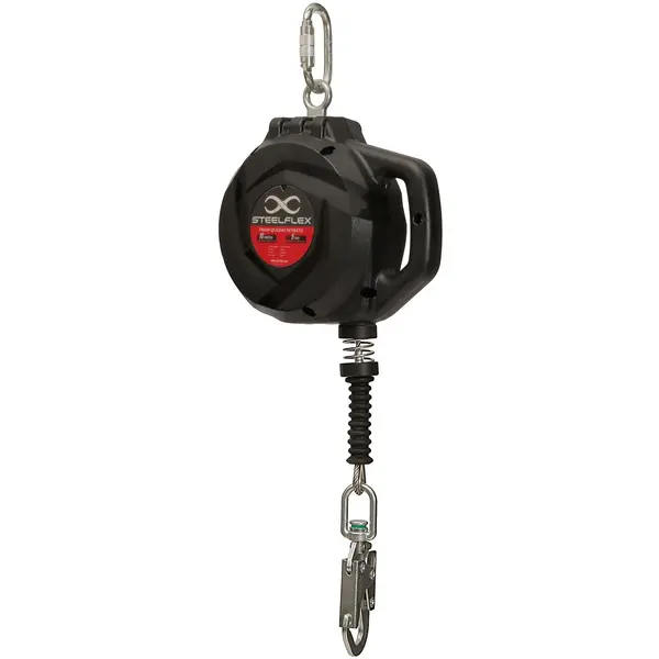 imagem do produto Trava Quedas Retrátil Steelflex Cabo de Aço Inox Anticorrosão 6 METROS STF-CQTQ0476S