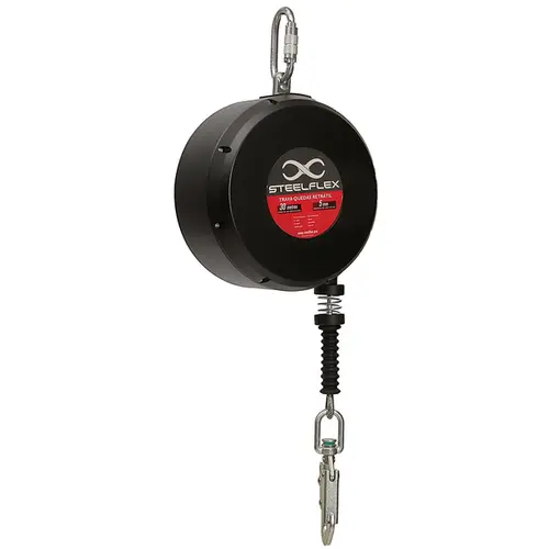 imagem do produto Trava-Quedas Retrátil Steelflex Cabo de Aço Inox 30 METROS STF-CQTQ0473S Antiferrugem