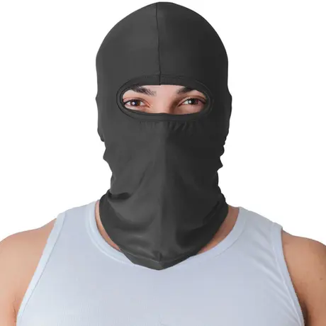 imagem do produto Capuz Balaclava Com Proteção UV 50+ EM Poliéster Preto Tecido leve e Respirável