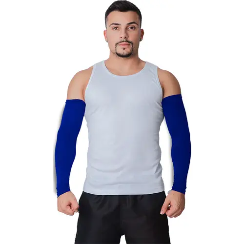 imagem do produto Mangote Para Proteção Solar UV50+ Azul Royal Em Poliéster Ideal Para Atividades ao ar livre
