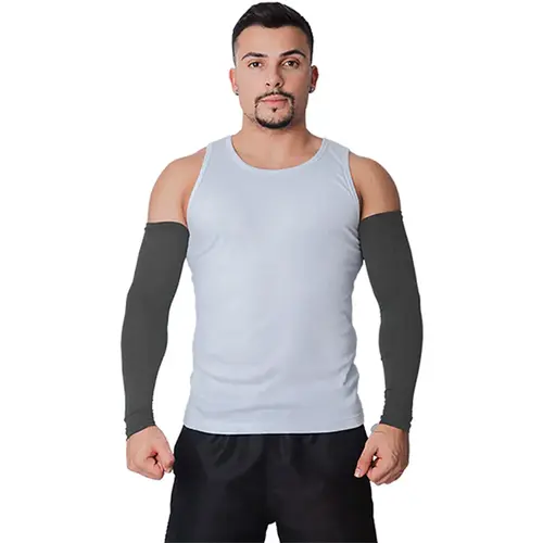 imagem do produto Mangote Para Proteção Solar UV50+ Cinza Em Poliéster Ideal Para Atividades ao ar livre