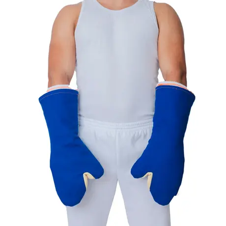 imagem do produto Luva Térmica Alta Temperatura Maicol Mão de Gato 35 Cm Reforço em Aramida CA 50007