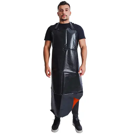 imagem do produto Avental Trevira KP1000 Maicol Gramatura Real Preto e Laranja Fivela Com Engate CA 40515