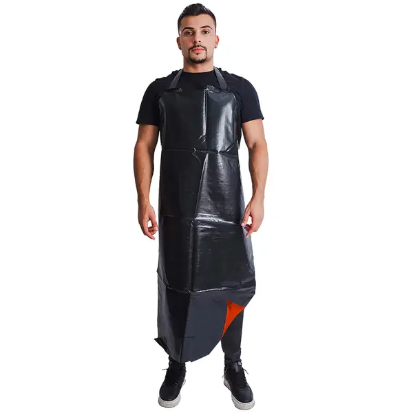 imagem do produto Avental Trevira KP1000 Maicol Gramatura Real Preto e Laranja Fivela Com Engate CA 40515